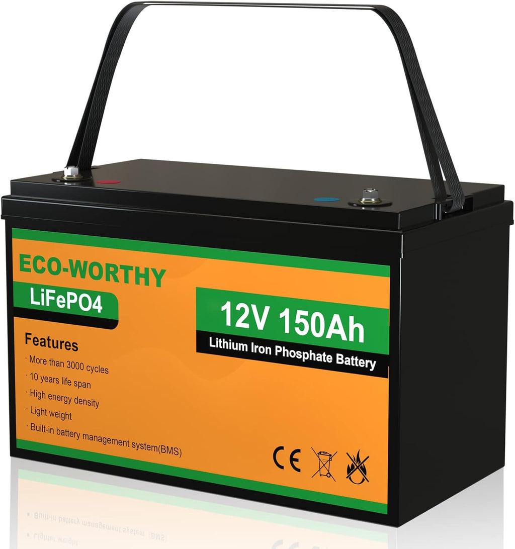 12V 150AH Lithium Battery Rechargeable LiFePO4 Deep Cycle Battery with BMS E903754
