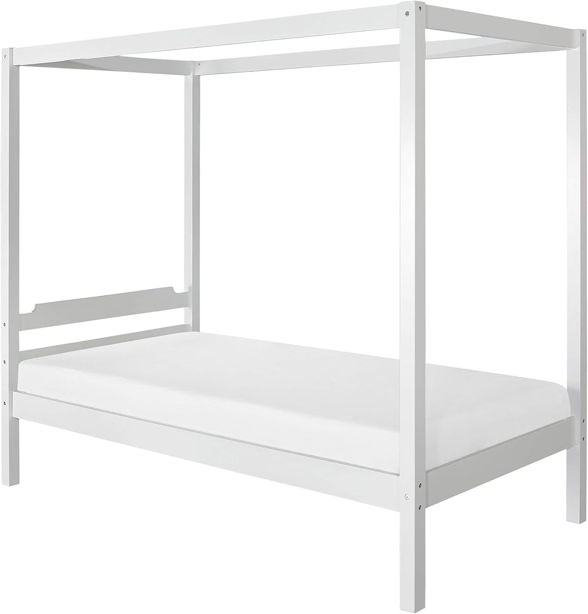 Wood Twin Size Canopy Bed E9114
