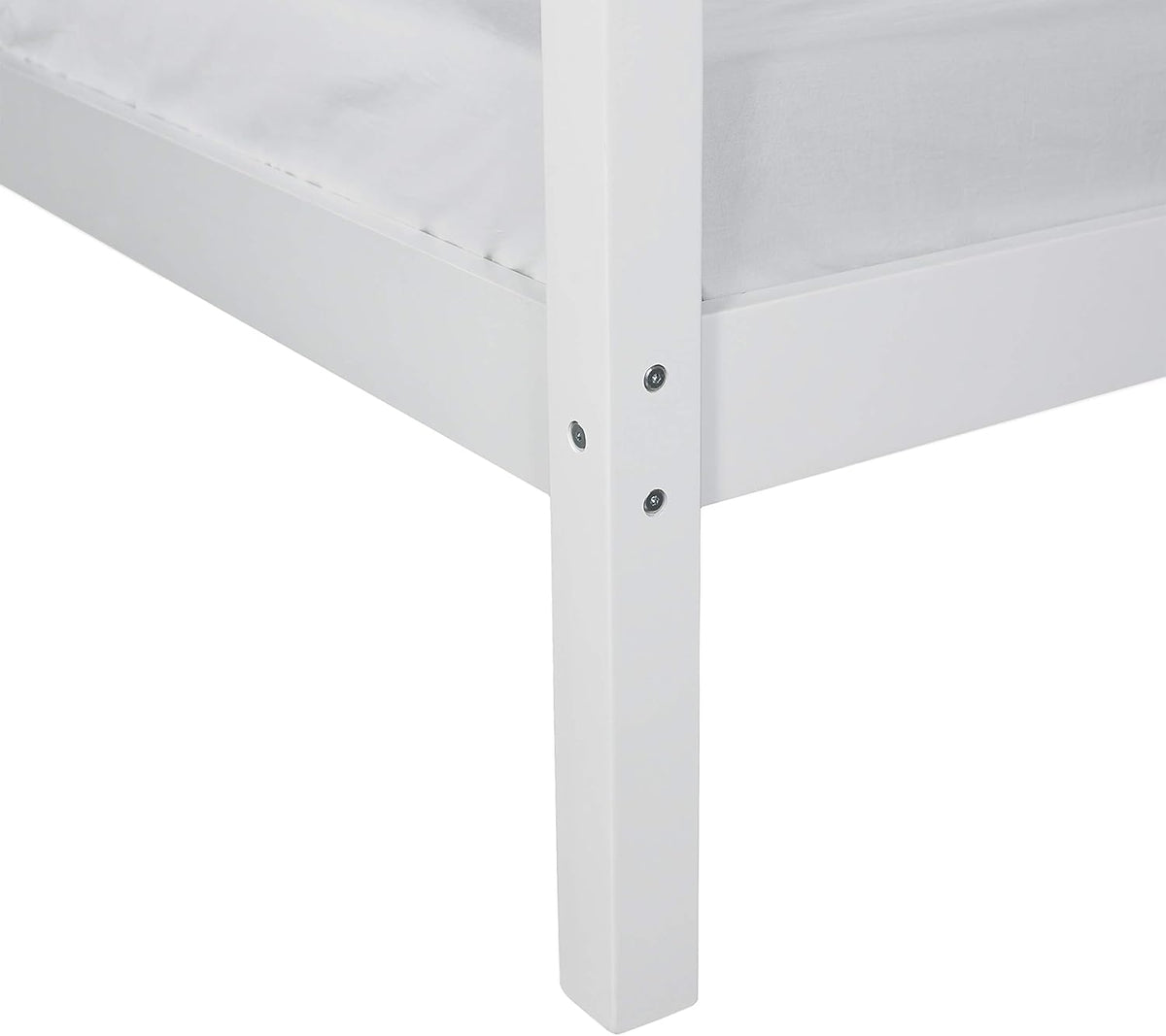Wood Twin Size Canopy Bed E9114