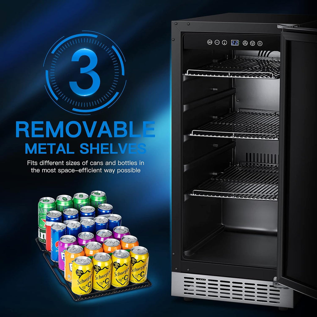 15 Inch Stainless Steel Beverage Cooler 100 Cans G67138
