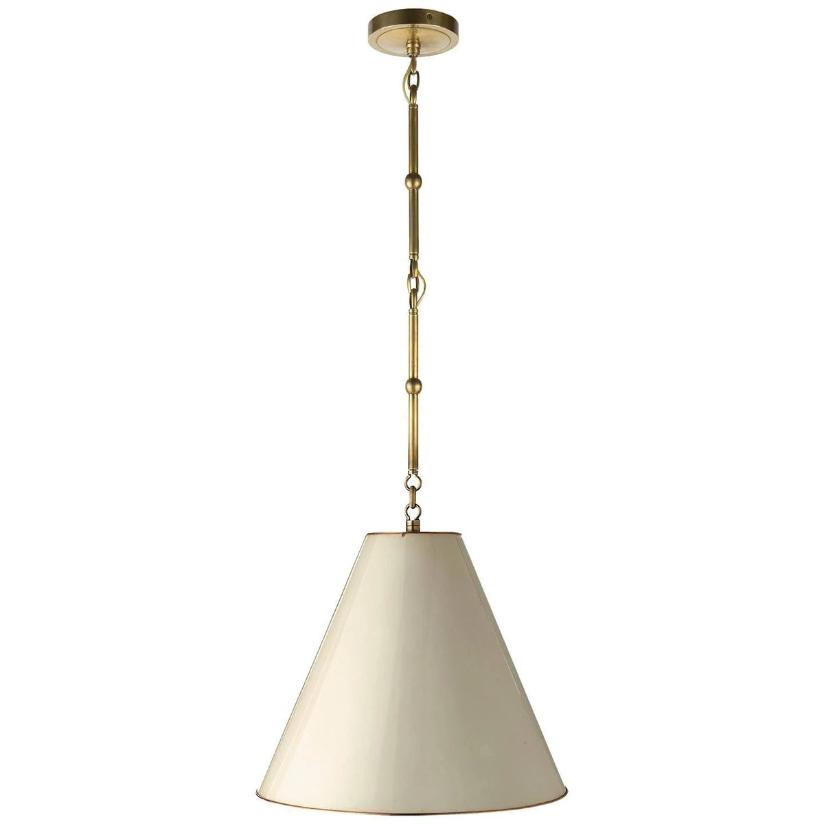 Small Hanging Light in Hand-Rubbed Antique Brass C7121