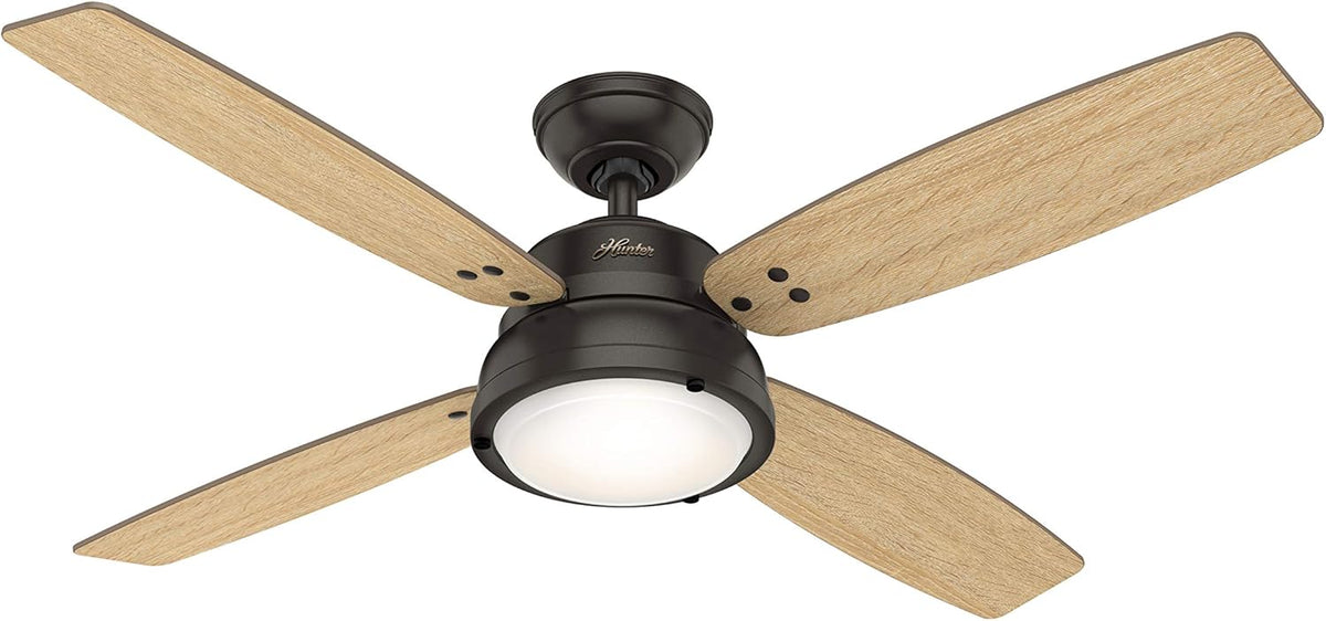 52 inch Bronze Indoor Ceiling Fan with LED Lights C58949