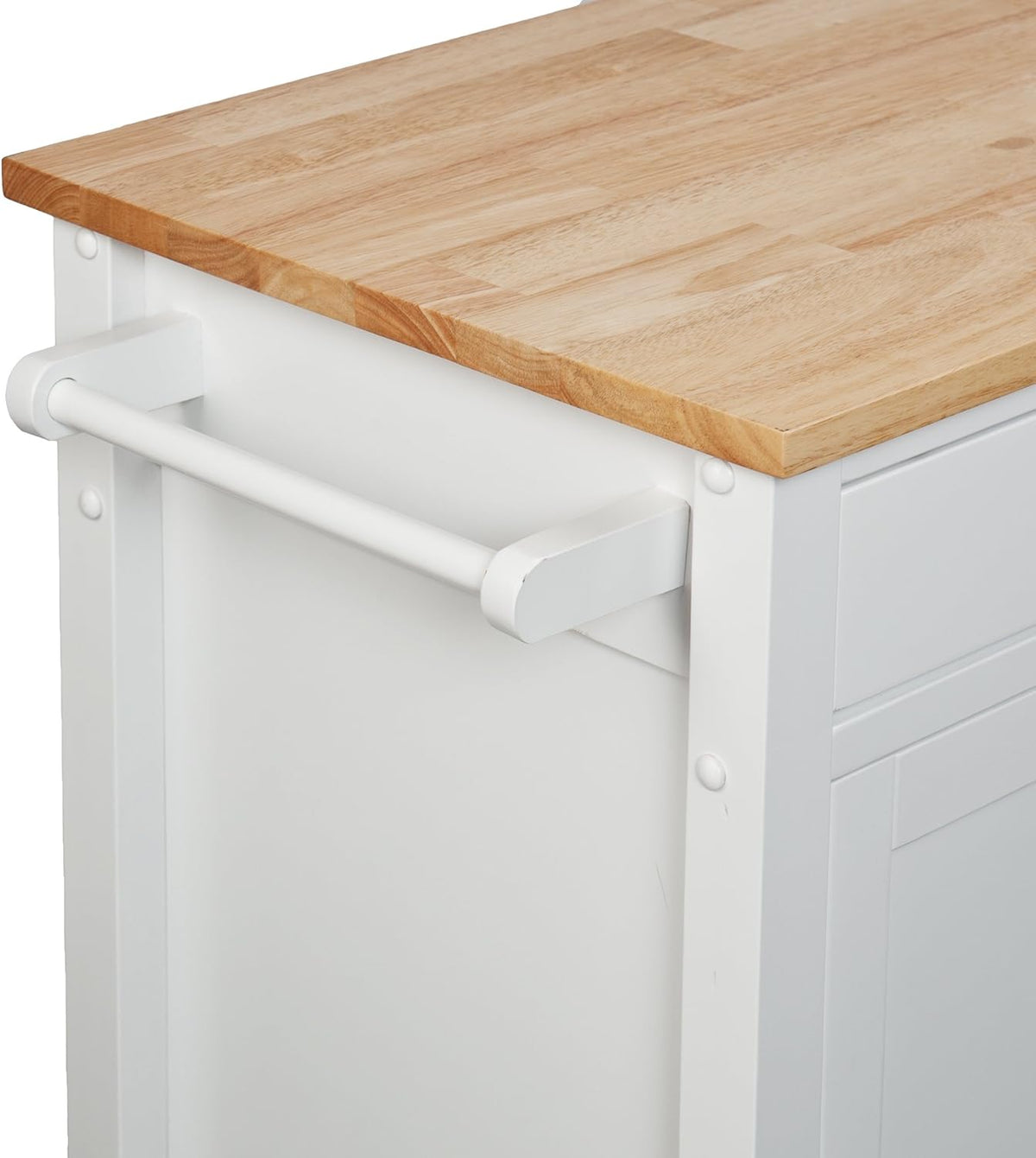 Rolling Kitchen Cart Island with Cabinet R8776