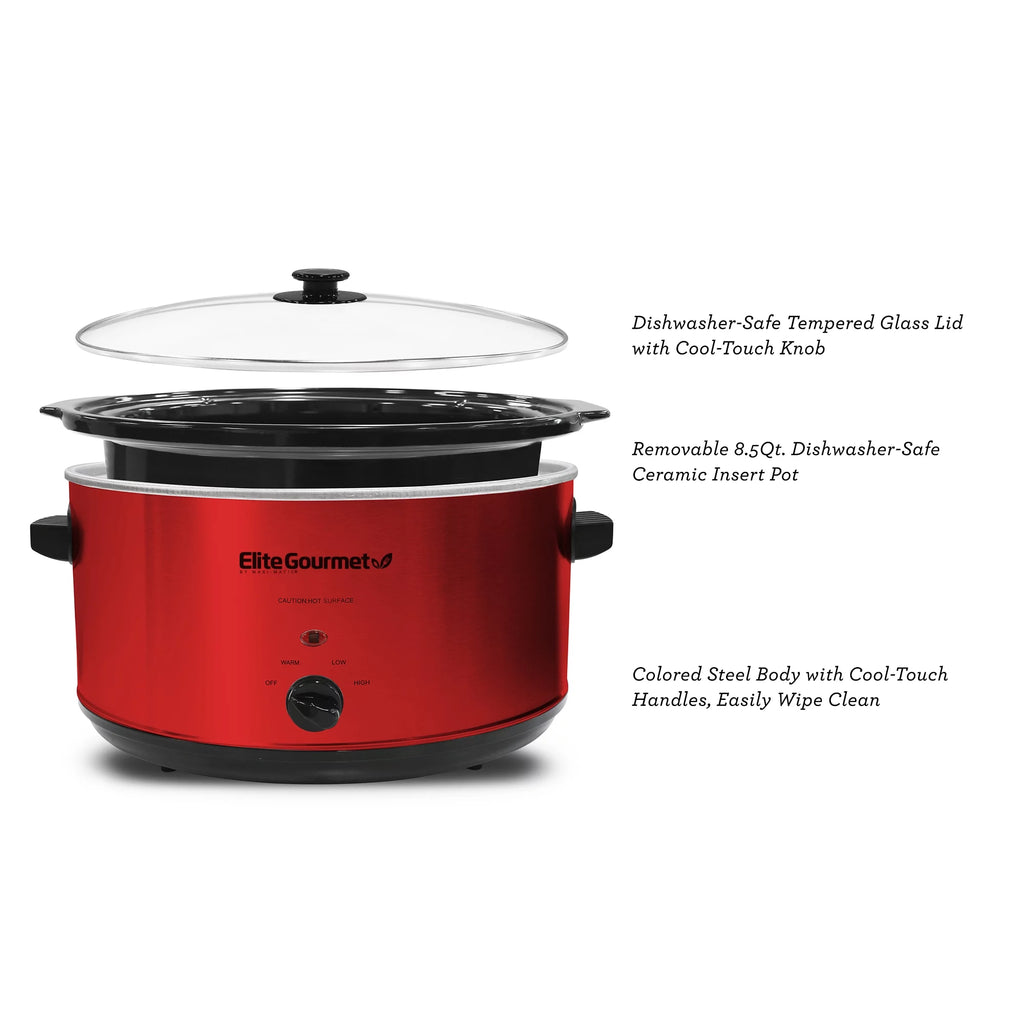 8.5Qt Stainless Steel Slow Cooker H9692