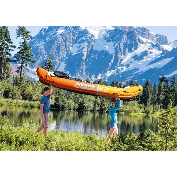 2-Person Inflatable Fishing Kayak with Oars and Hand Pump V4779