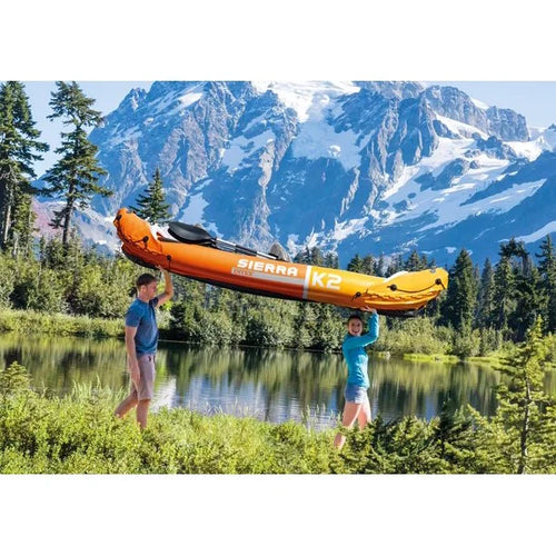 2-Person Inflatable Fishing Kayak with Oars and Hand Pump V4779