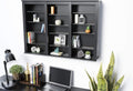 Black Wall Media Storage Rack N364