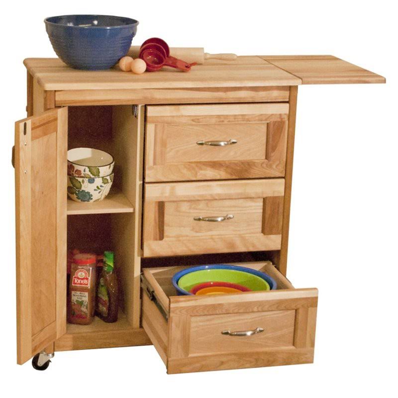 Natural Birch Kitchen Cart Z52748