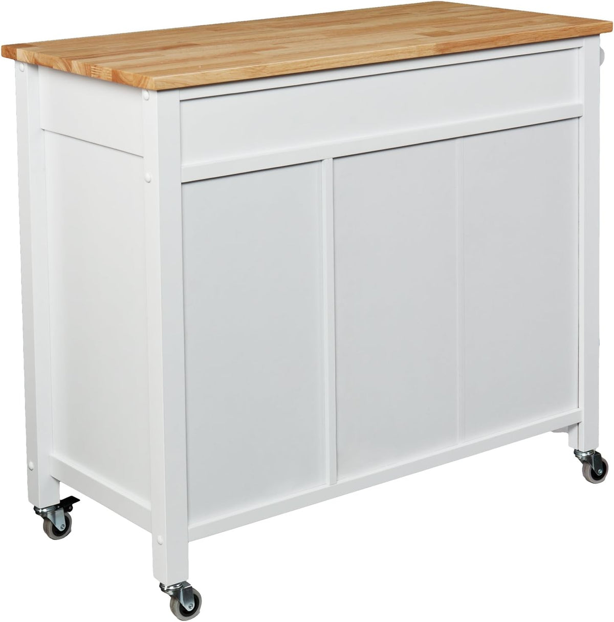 Rolling Kitchen Cart Island with Cabinet R8776