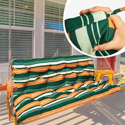 Waterproof Porch Swing Cushion with Backrest and Ties (40 * 60 in) H81654
