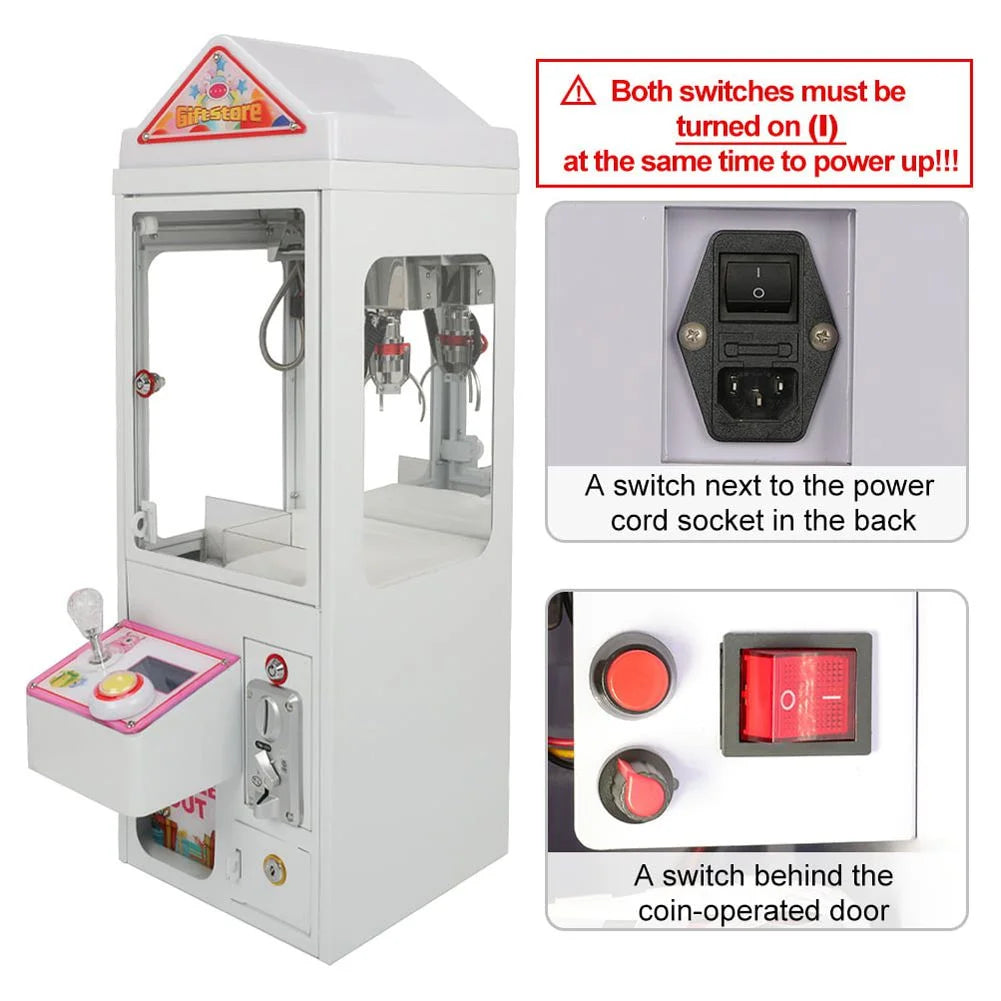 Mini Claw Crane Machine 110V Metal Case T83385