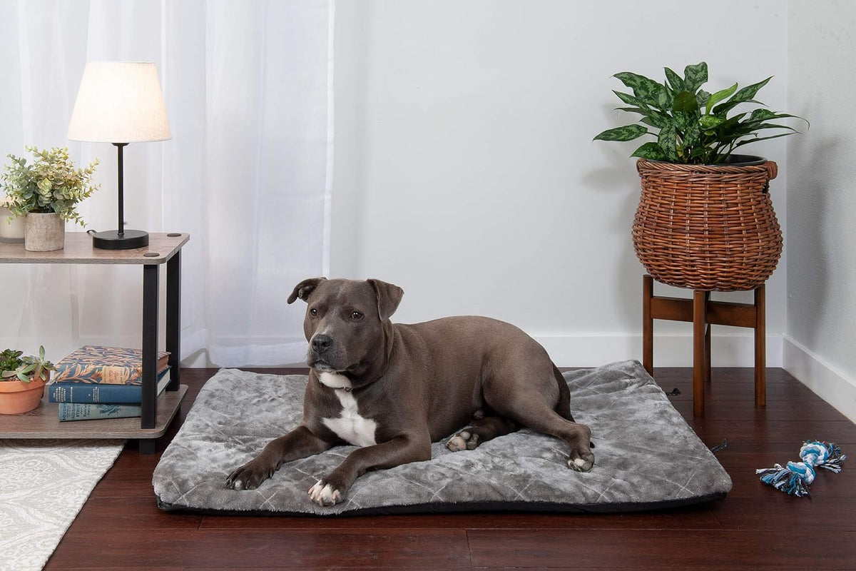 Water-Resistant Reversible Two-Tone Pet Bed Mat D57482