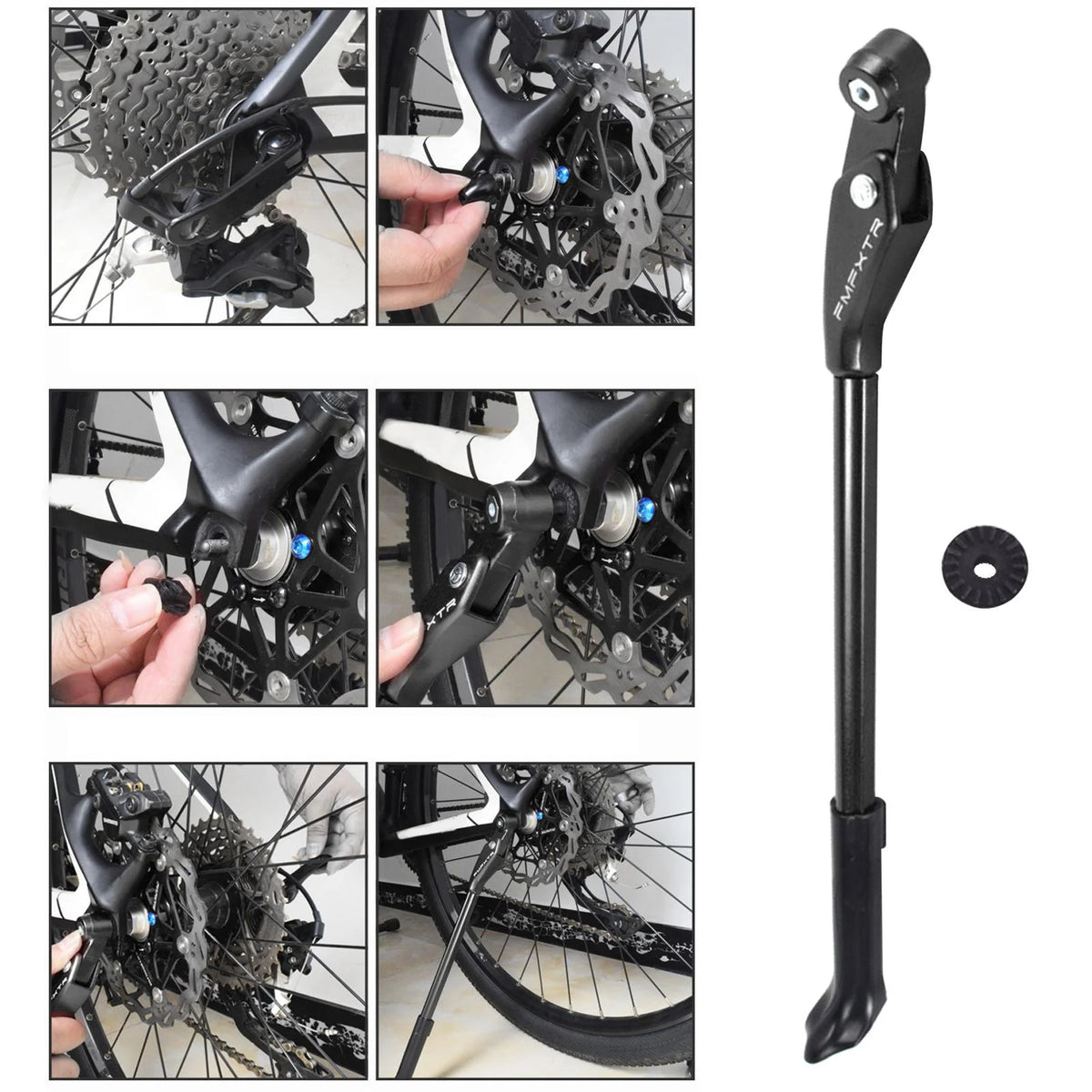 Adjustable Kickstand Mountain BMX Road black L36955