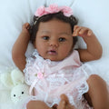 18-Inch Realistic Lifelike African American Handmade Doll A5949