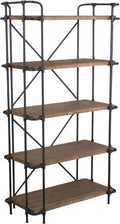 5-Shelf Solid Wood Bookcase A45119