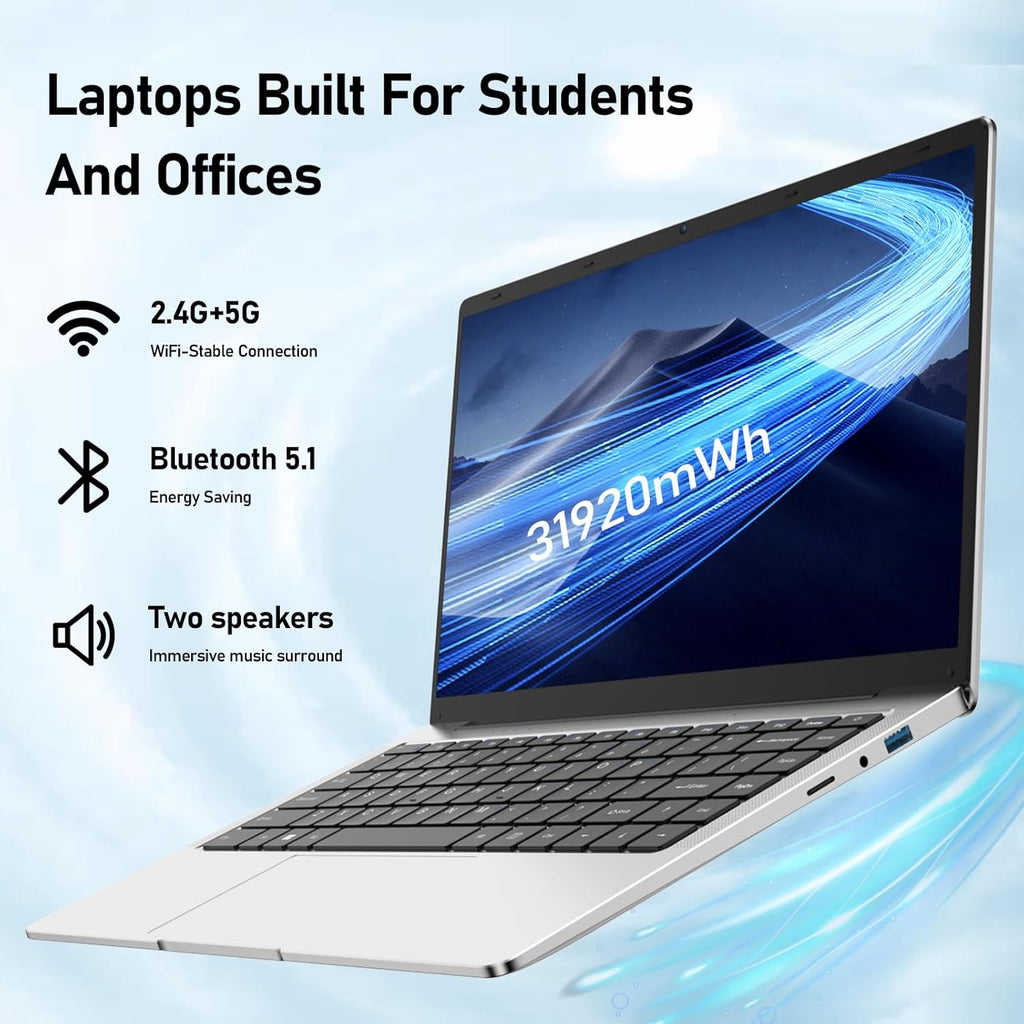 14.1" FHD IPS LCD Windows Laptop Computer, 8GB DDR4 RAM, 512GB M.2 SATA SSD, Intel Celeron J4105 Processor H16213