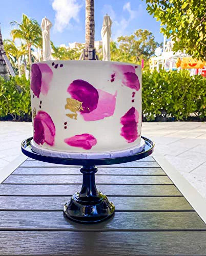 Black Pedestal Cake Stand W40736