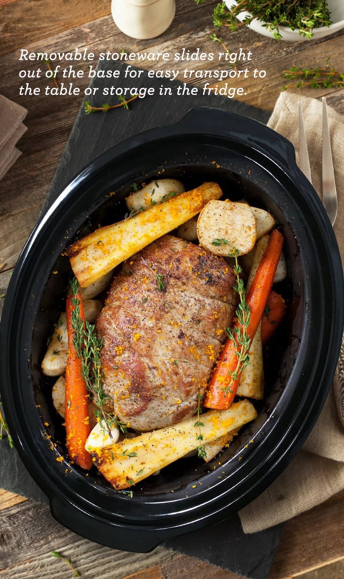 8.5Qt Stainless Steel Slow Cooker H9692