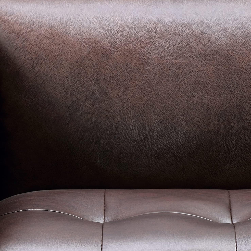 Brown Leather Sofa H449