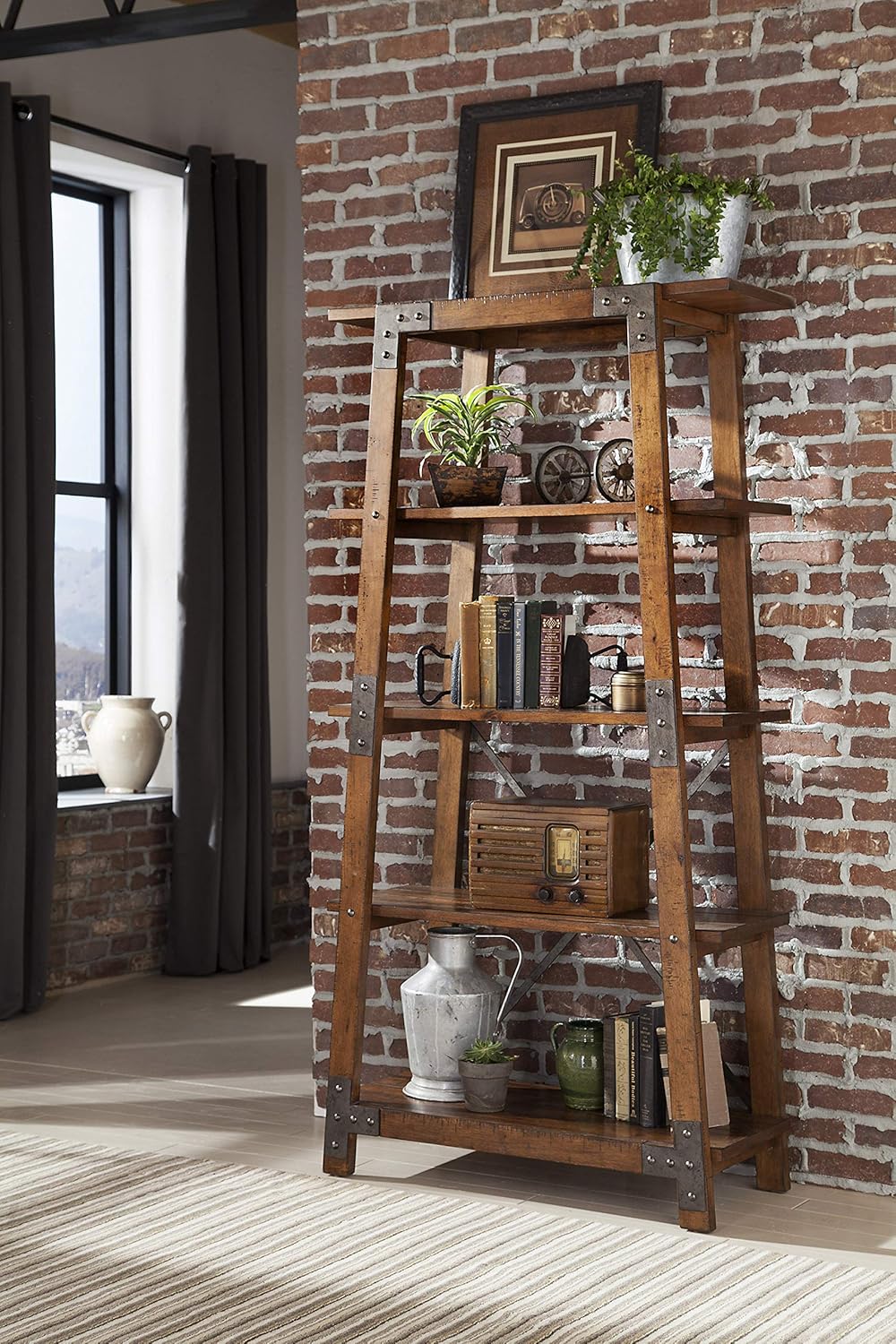 Brown 4-Tier Bookcase X167389