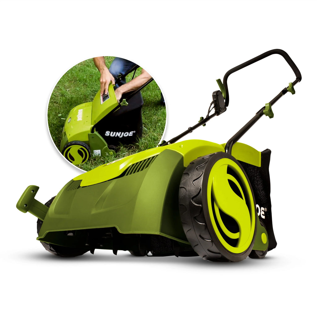 Electric 12.6-inch Lawn Dethatcher + Scarifier with Collection Bag K1032