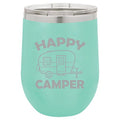 12 oz Double Wall Vacuum Insulated Stainless Steel Stemless Wine Tumbler with Lid L851
