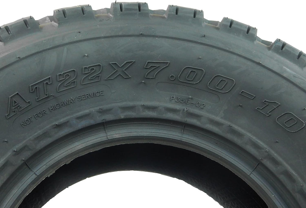 22X7-10 4 Ply ATV Sport Quad Tire Pack of 2 R558653