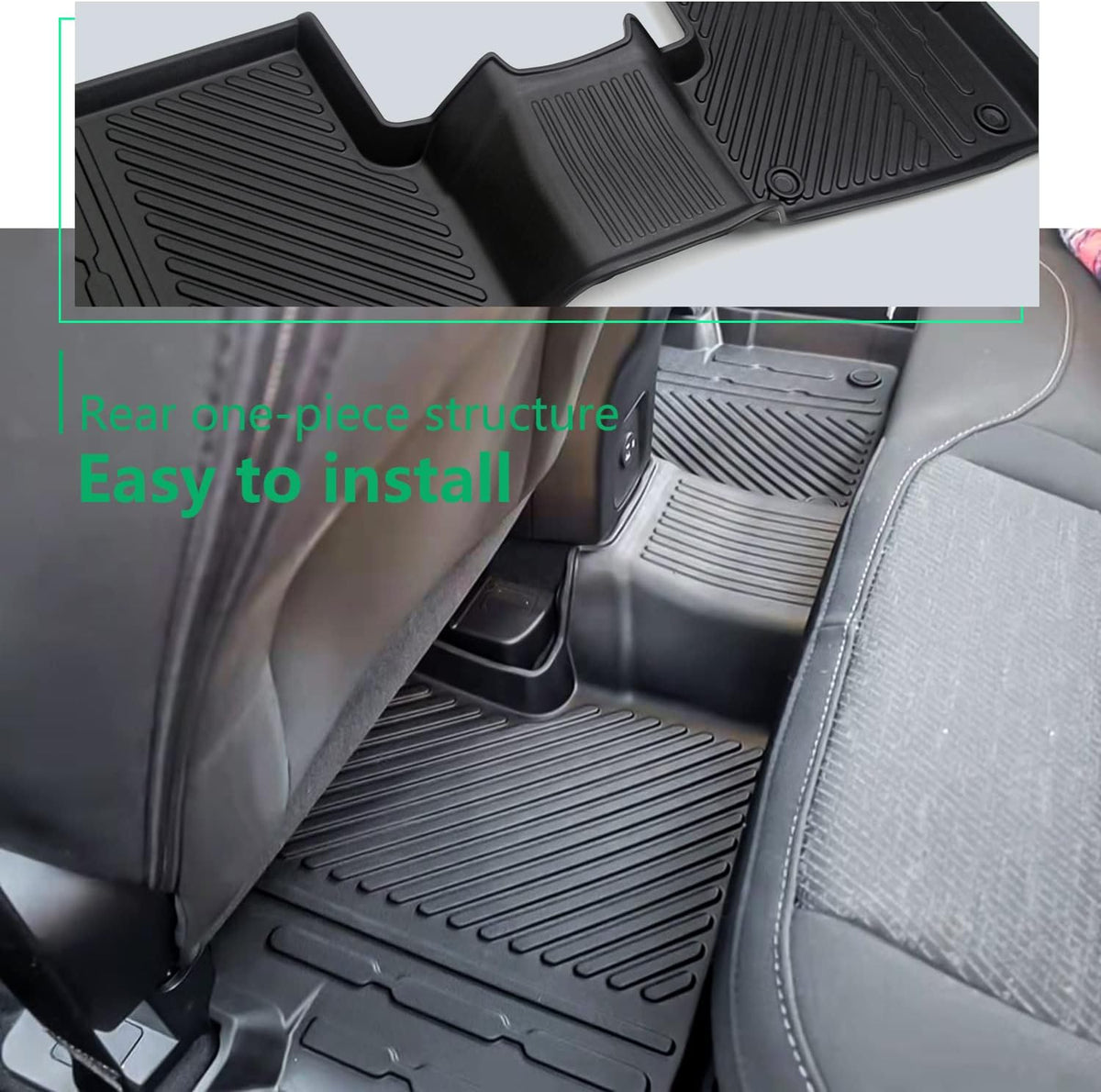 All Weather Floor Liners Interior Carpet Floor Protection Mats Cargo Liner H770