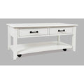 Acacia 2 Drawer Coffee Table with Casters A621374