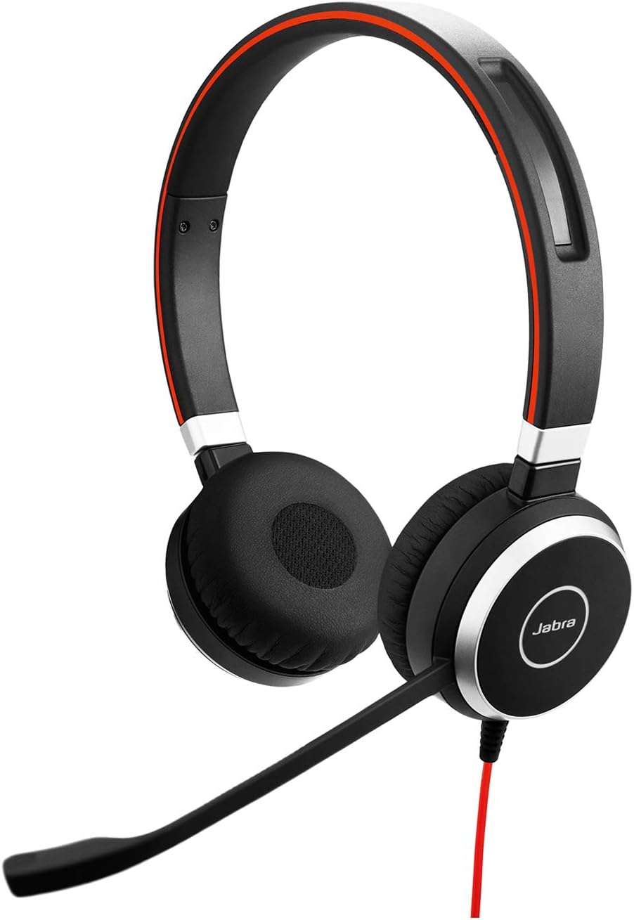 Jabra Evolve 40 Professional Wired Headset, Stereo, 3.5mm Jack/USB Connection P44935