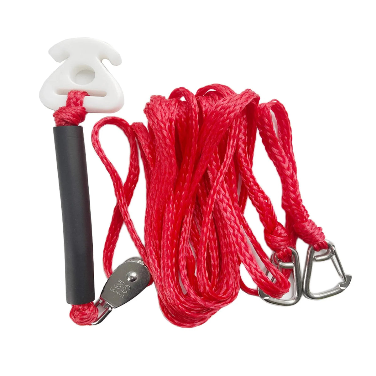 Boat Tow Harness Watersports Rope Steel Hook 12 Connector Pulley J809