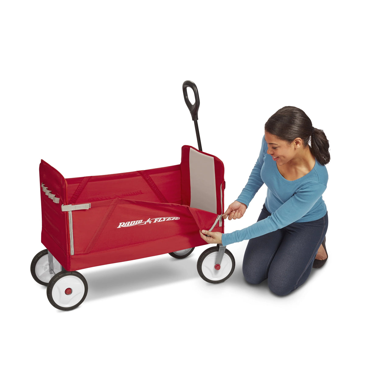 3-in-1 EZ Fold Wagon with Padded Seat and Seat Belts S888562