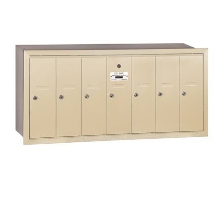 Green Recessed Mounted Vertical Mailbox Z6350