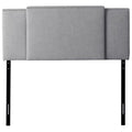 Light Gray Upholstered Fabric Panel Headboard F841962