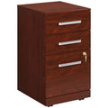Engineered Wood 3-Drawer Mobile Filing Cabinet F593