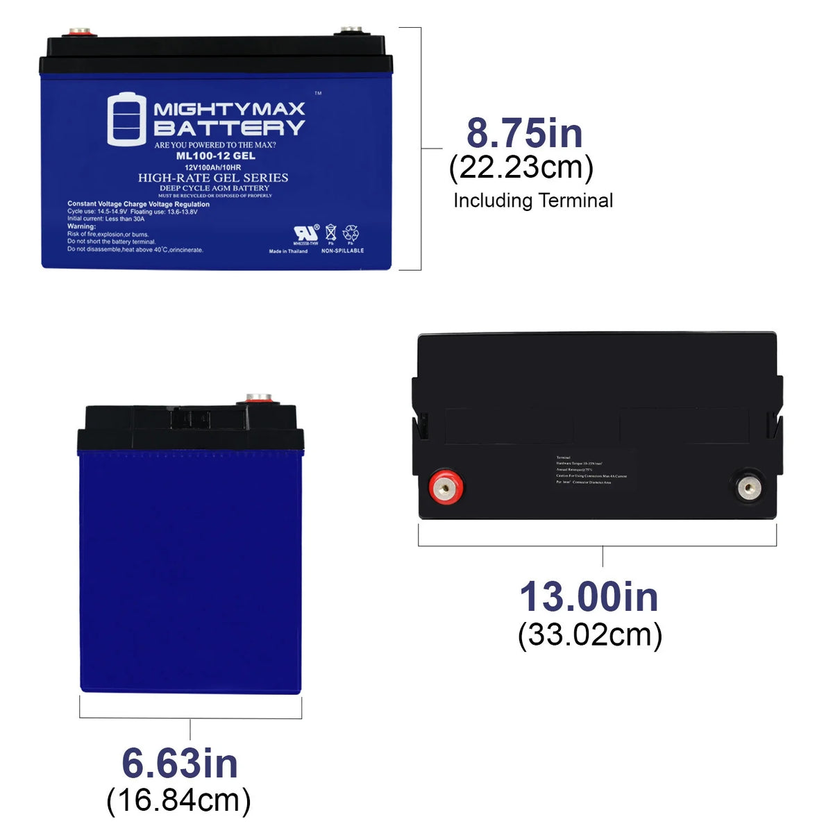 12V 100AH GEL Battery M275780