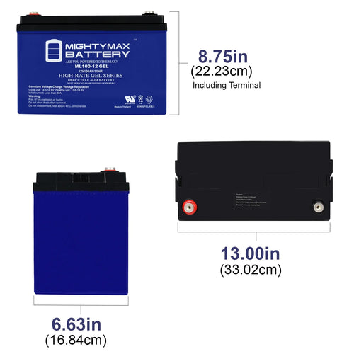12V 100AH GEL Battery M275780