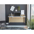 White Natural Folding Floating Desk D837184
