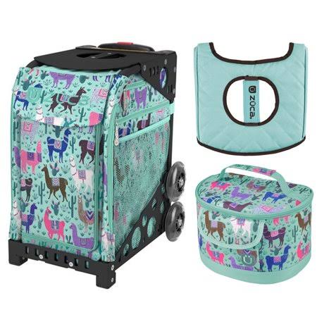 Black Frame Sport Bag with Lunchbox and Seat Cover P38115