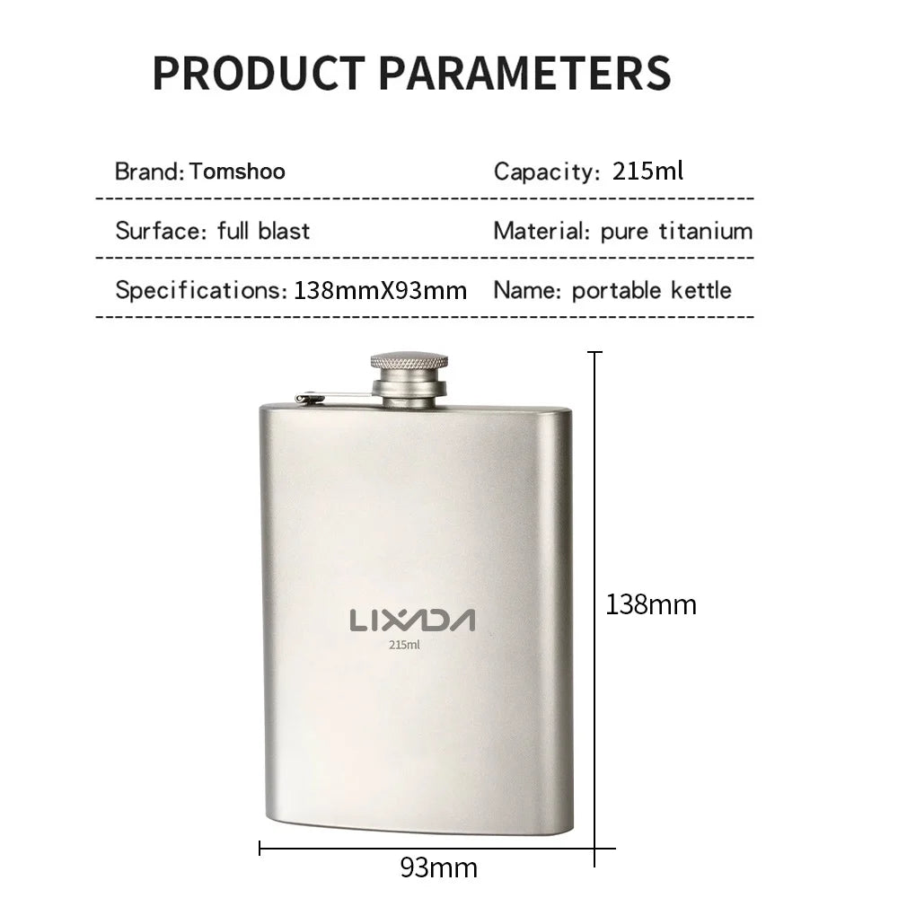 Ti Flask 215ml Wine Bottle U5011