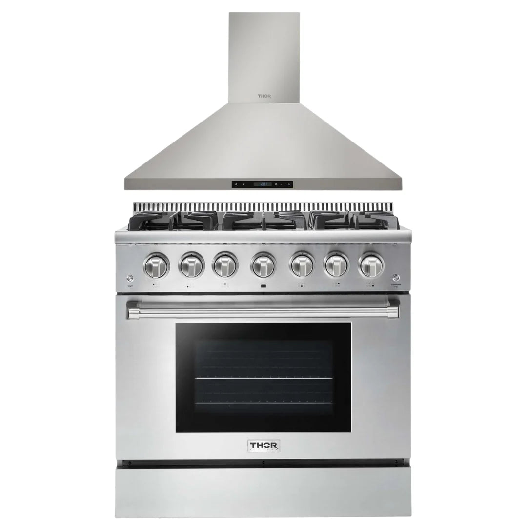 36 Gas Range & Range Hood W20893