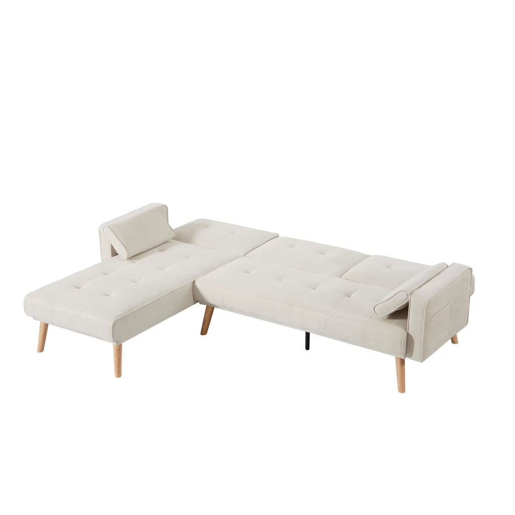 Left Facing L-shaped Convertible Sectional Sofa X901