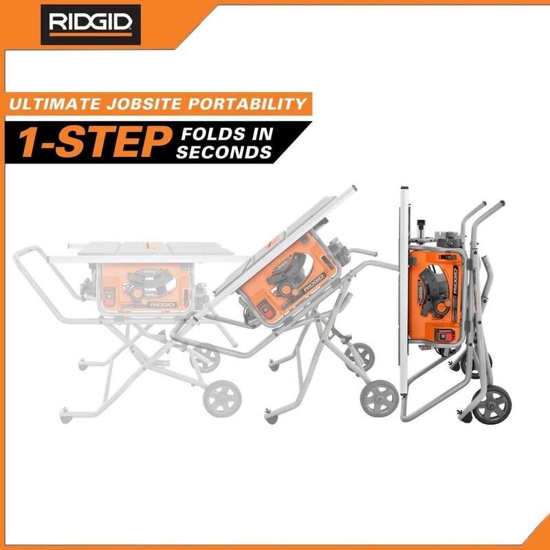10 Amp 10 in. Corded Table Saw with Stand S744970