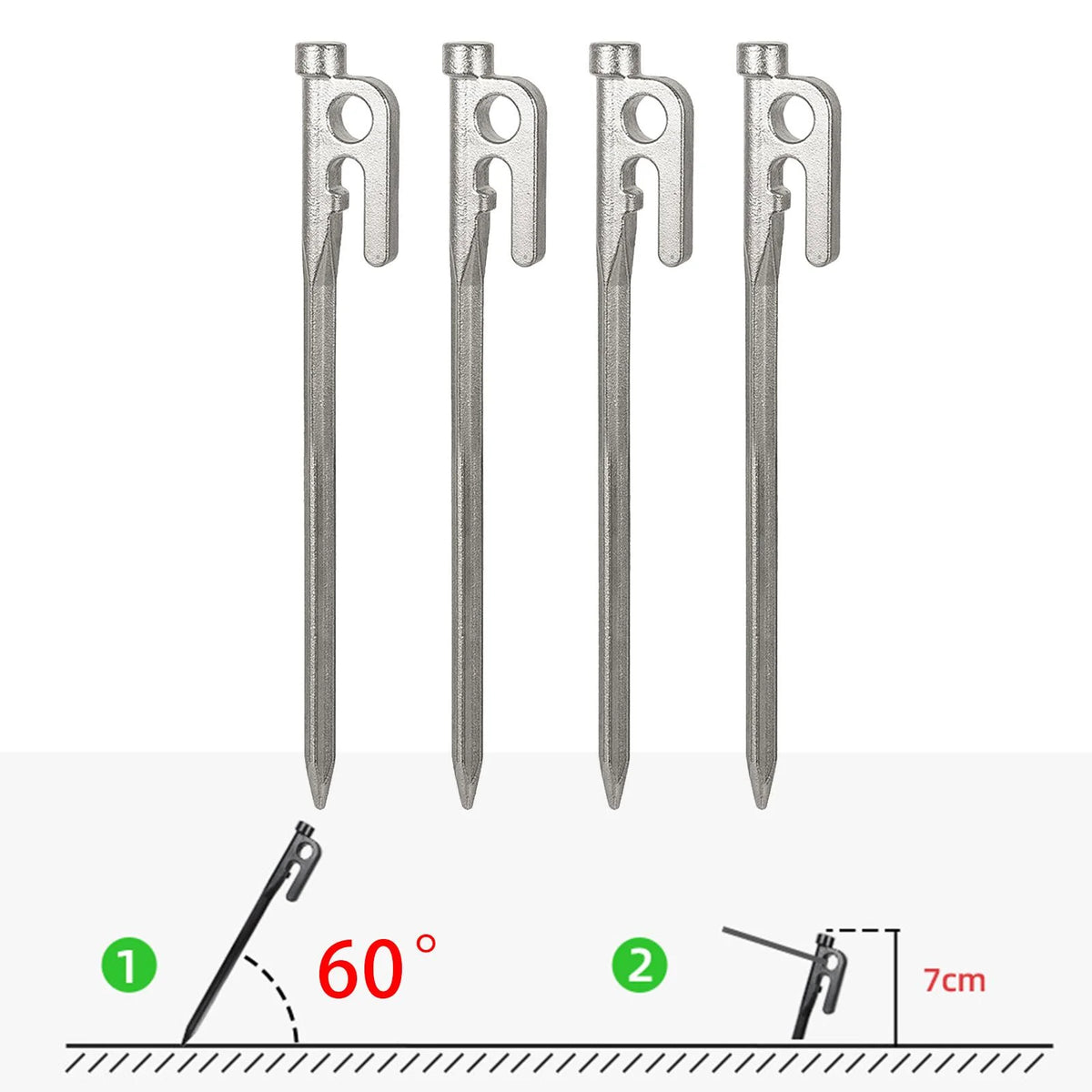 20cm Heavy Duty Garden Stakes B498