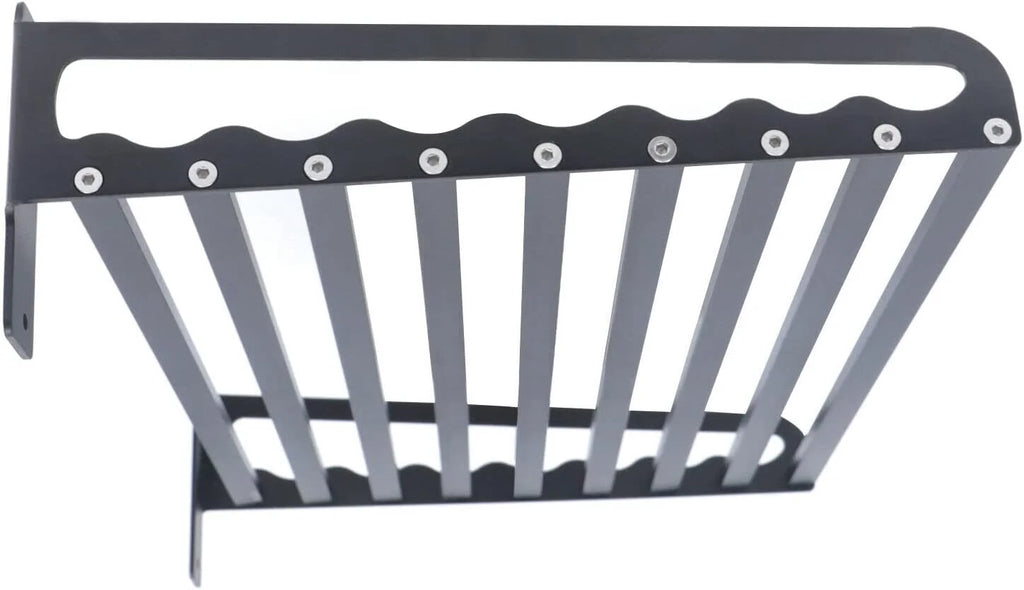 Black Wall Mounted Microwave Oven Bracket Storage Rack Aluminum T60541