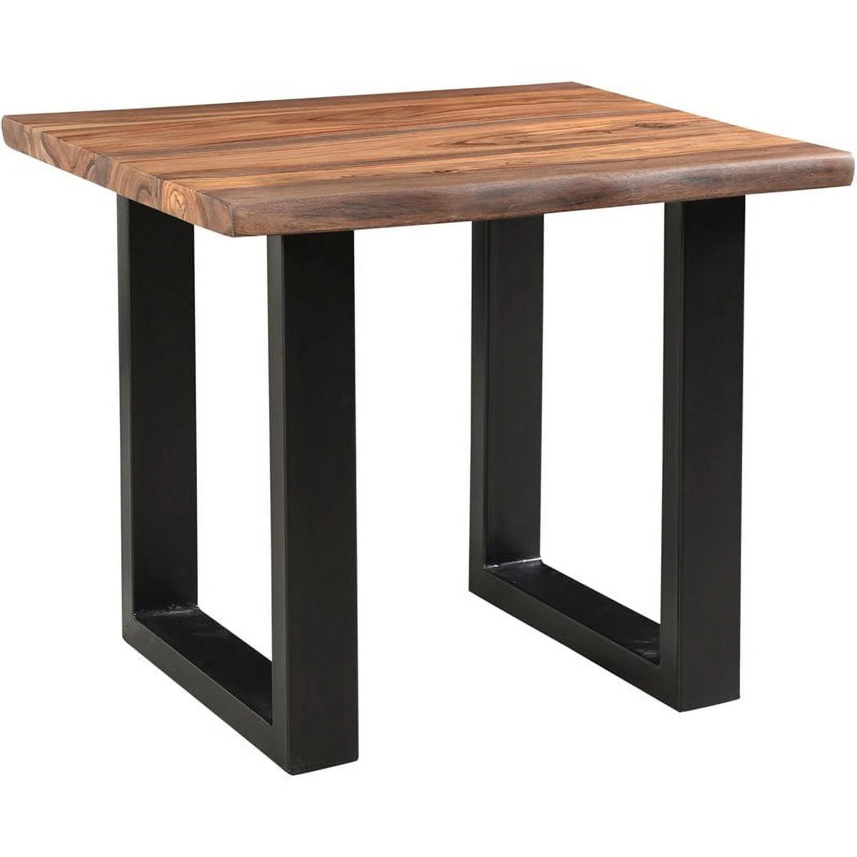 Wood and Metal End Table E883