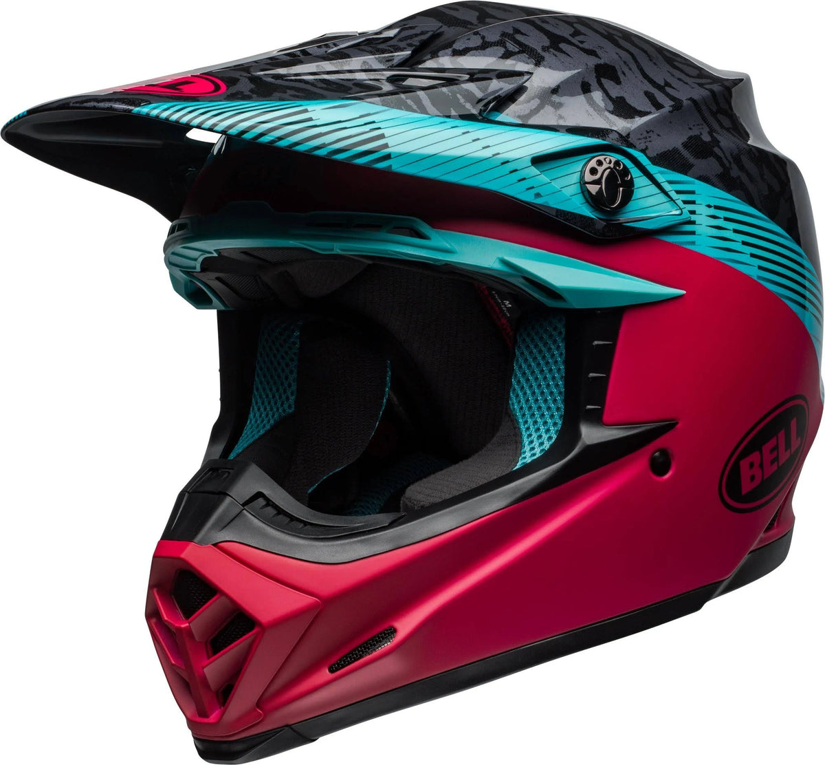 Moto 9 MIPS Helmet Black/Pink/Blue 2XL C3566