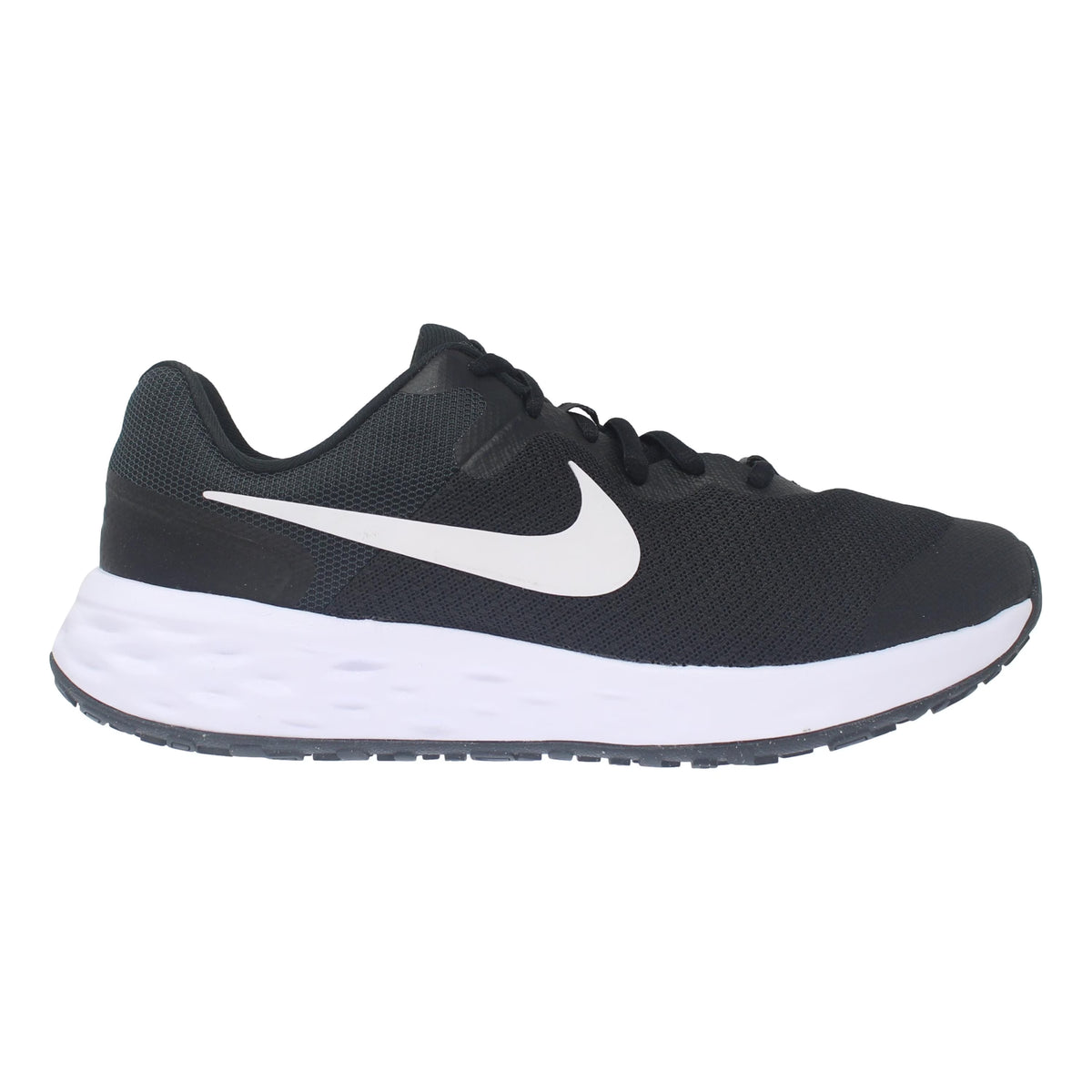Black/White-Dark Smoke Grey Running Shoes U385