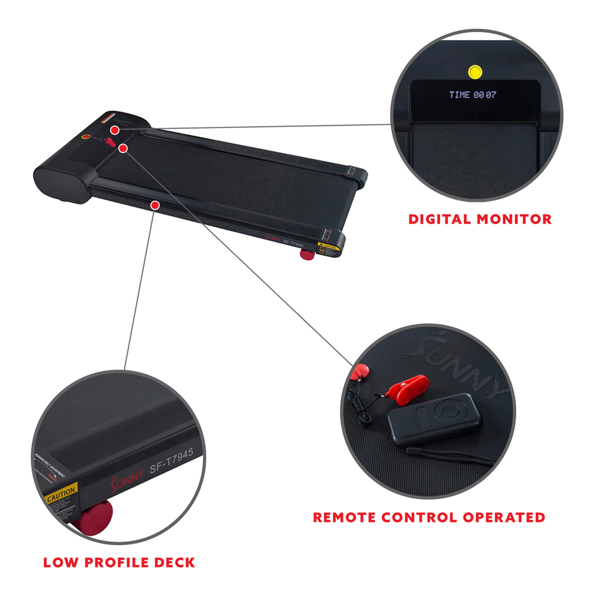 Flat Under Desk Treadmill P654