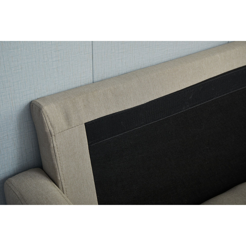 Sky Blue Linen 2 Piece Loveseat and Sofa Y97673